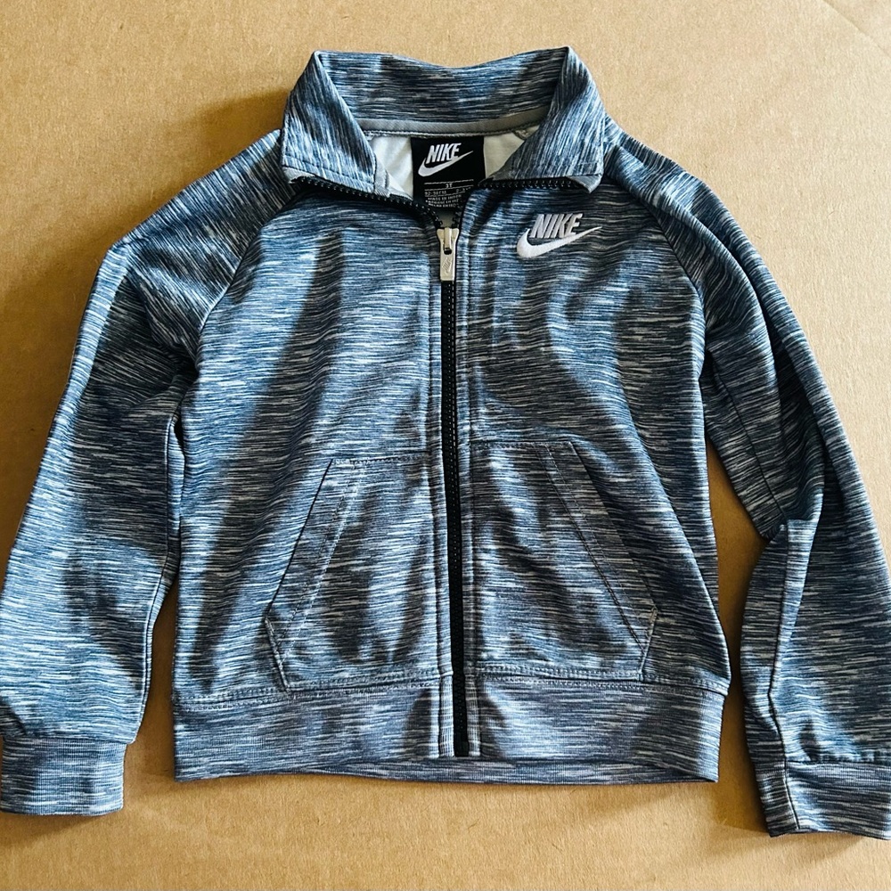 Nike Kids Blue and Gray Sweater